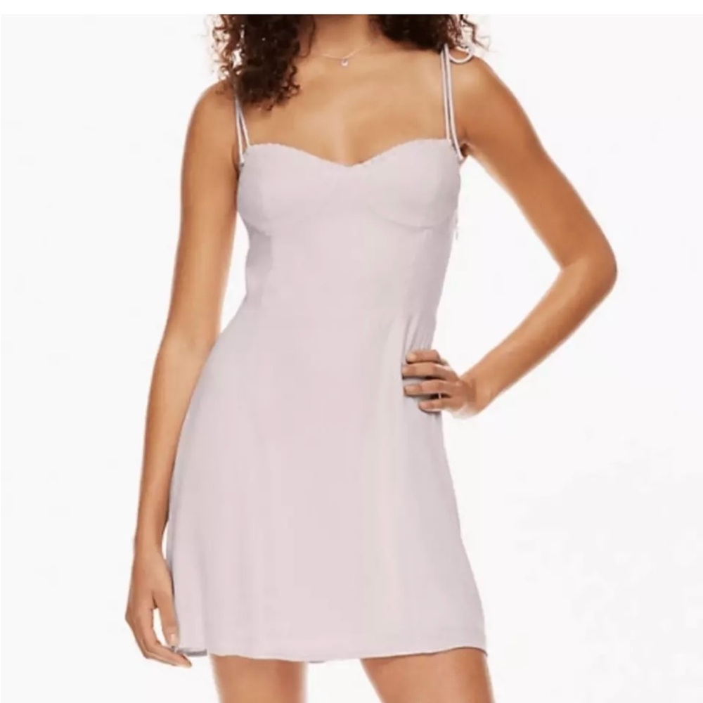 Aritzia Wilfred women’s purple size 4 mini dress new nwt